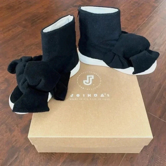Joshua Sanders Felt Bow ankle boots Size 8.5 (EU39) - Picture 2 of 16